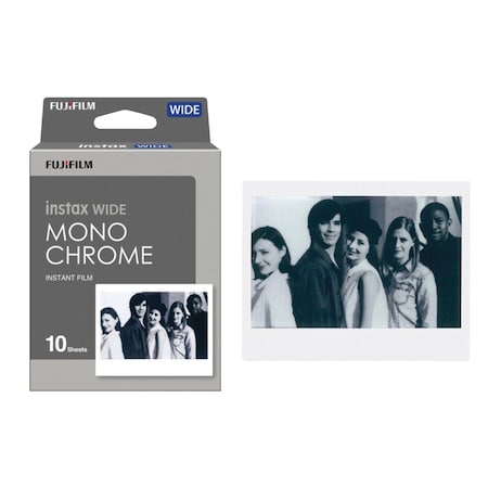 Fujifilm Instax WIDE Monochrome Film, Pack/10 16564101
